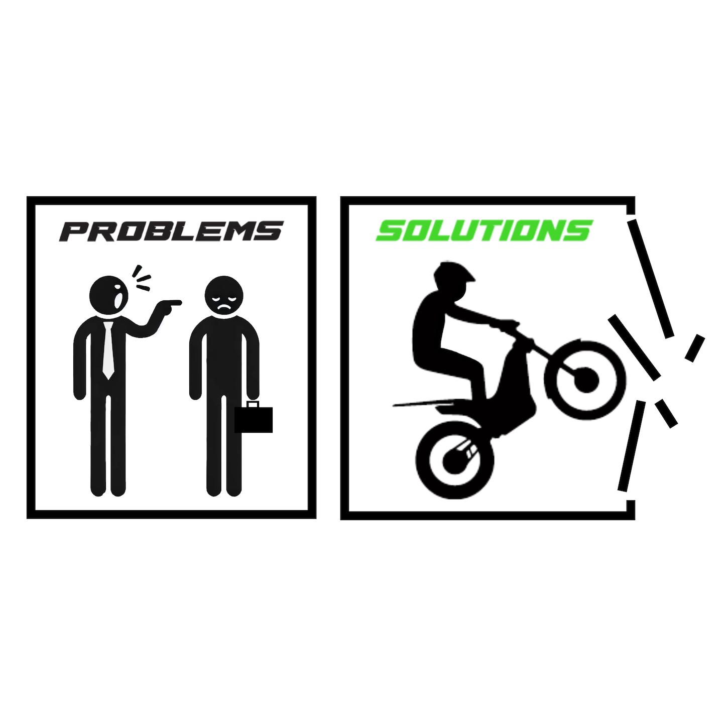 Problems | Solutions Bumper Sticker